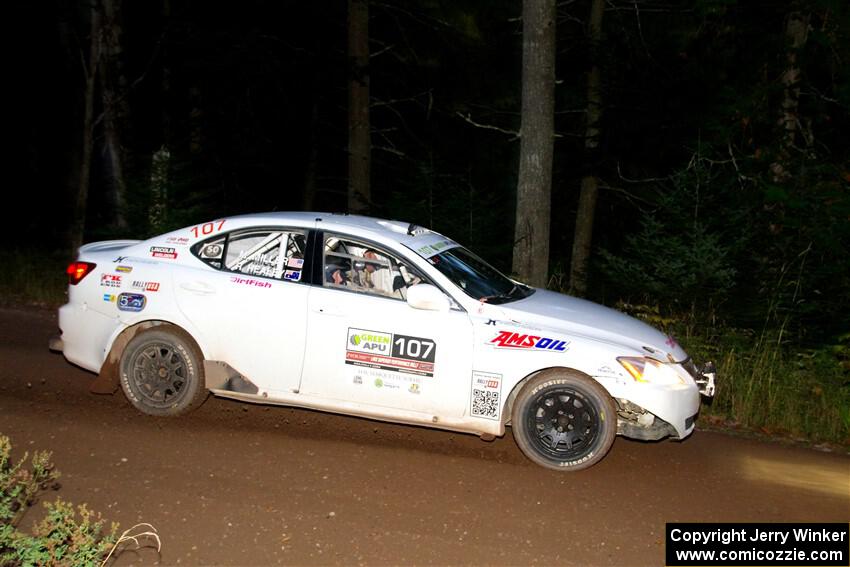 Richo Healey / Michelle Miller Lexus IS250 on SS6, Bob Lake II.