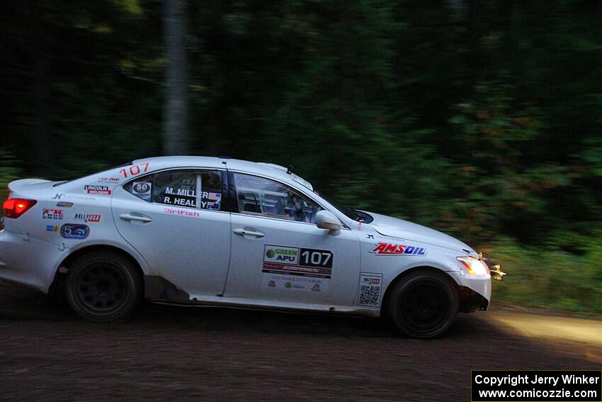 Richo Healey / Michelle Miller Lexus IS250 on SS6, Bob Lake II.