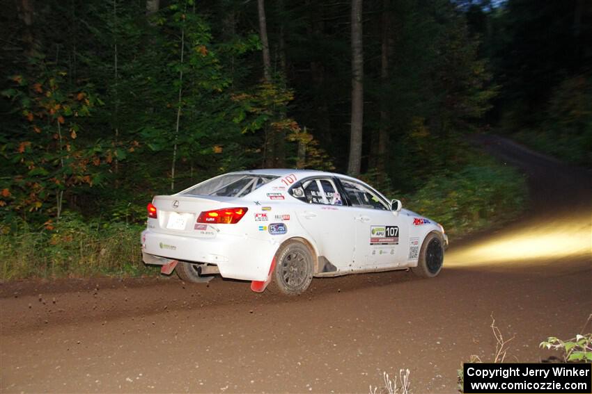 Richo Healey / Michelle Miller Lexus IS250 on SS6, Bob Lake II.