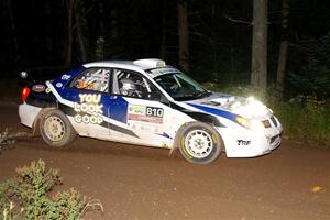 Brad Hayosh / Keegan Helwig Subaru WRX STi on SS6, Bob Lake II.