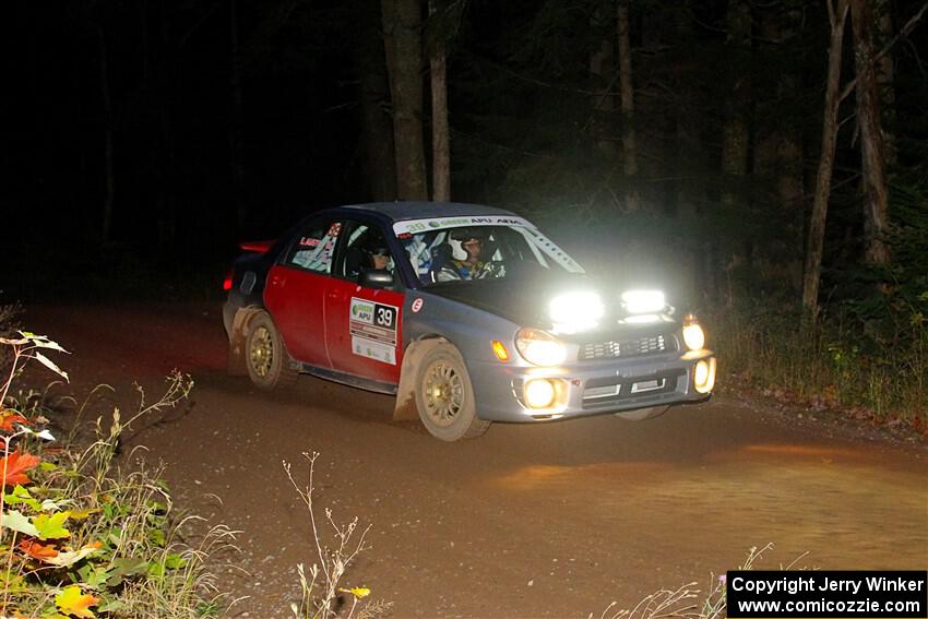 Jonathon Nagel / Liz Austin Subaru Impreza 2.5RS on SS6, Bob Lake II.