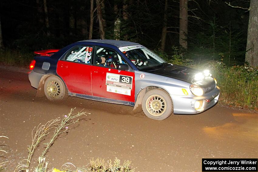 Jonathon Nagel / Liz Austin Subaru Impreza 2.5RS on SS6, Bob Lake II.