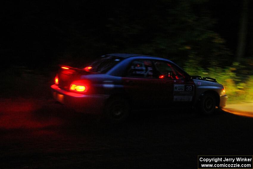 Jonathon Nagel / Liz Austin Subaru Impreza 2.5RS on SS6, Bob Lake II.