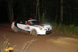 Jason Cook / Maggie Tu Subaru WRX on SS6, Bob Lake II.