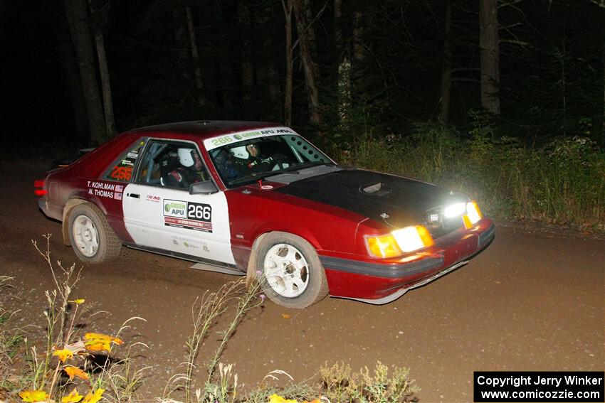 Neil CarlinSchauer / Tim Kohlmann Ford Mustang SVO on SS6, Bob Lake II.