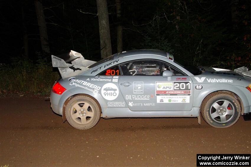 Adam VanDamme / Andrew Herron Audi TT on SS6, Bob Lake II.