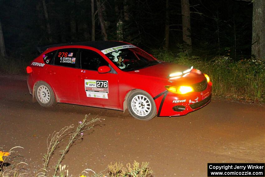 Jess Davids / Ethan Curtis Subaru Impreza on SS6, Bob Lake II.