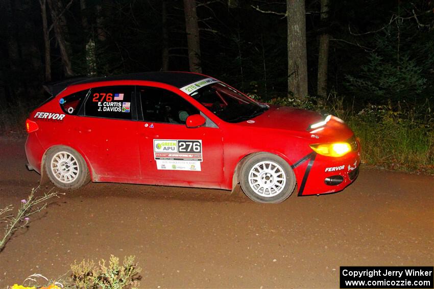 Jess Davids / Ethan Curtis Subaru Impreza on SS6, Bob Lake II.