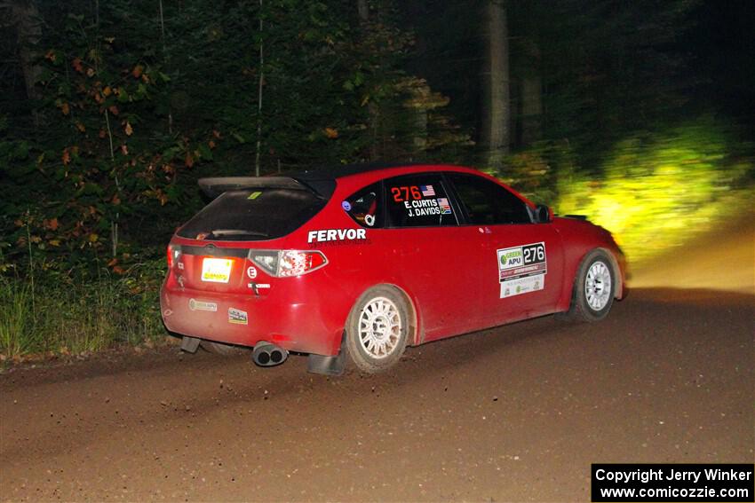 Jess Davids / Ethan Curtis Subaru Impreza on SS6, Bob Lake II.