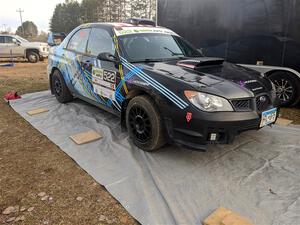 Matt James / Jackie James Subaru Impreza before the event.