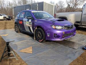 Silas Himes / Connor Himes Subaru WRX STi before the event.