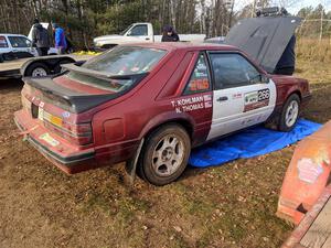 Neil CarlinSchauer / Tim Kohlmann Ford Mustang SVO before the event.