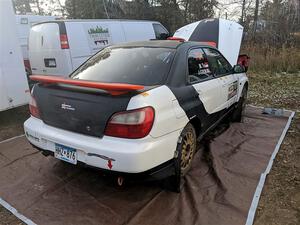 Jason Cook / Maggie Tu Subaru WRX before the event.