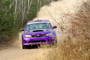 Silas Himes / Connor Himes Subaru WRX STi on SS1.