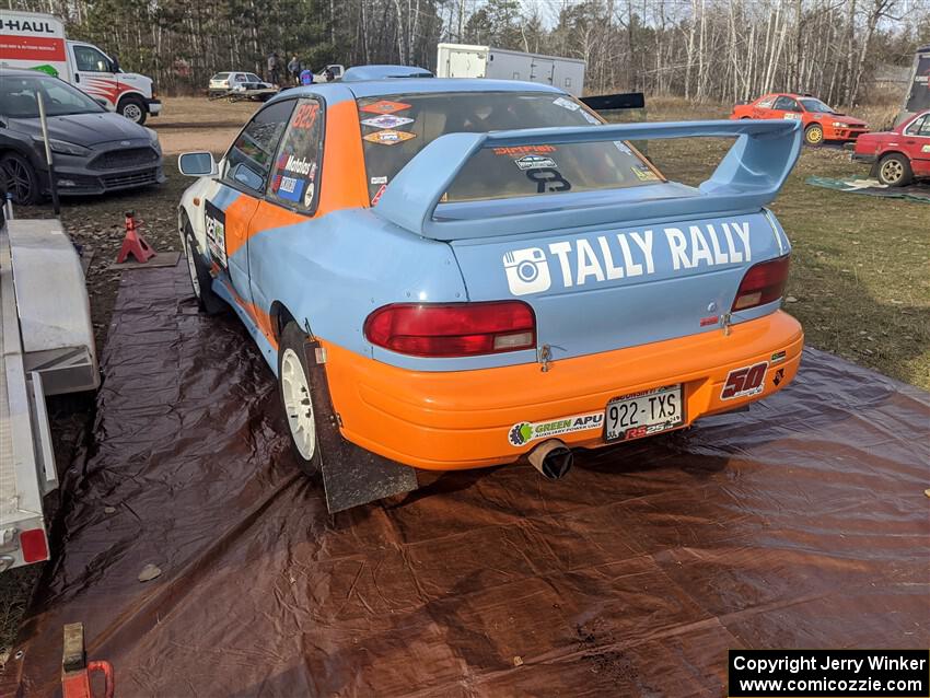 Tyler Matalas / Tim Sword Subaru Impreza LX before the event.