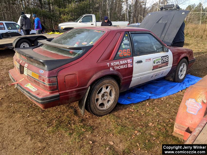 Neil CarlinSchauer / Tim Kohlmann Ford Mustang SVO before the event.