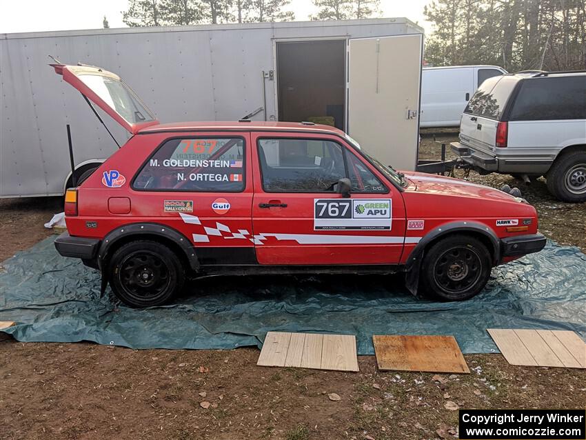 Nino Ortega / Peyton Goldenstein VW GTI before the event.