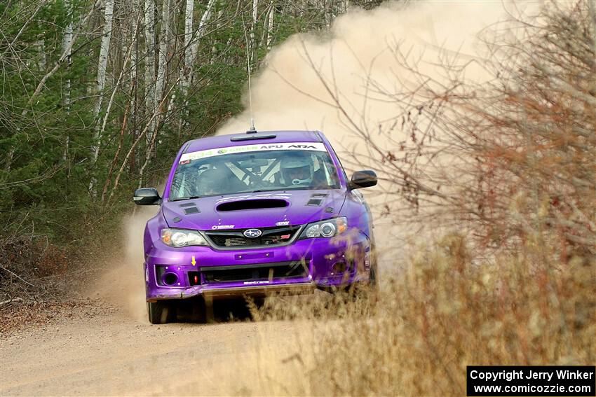 Silas Himes / Connor Himes Subaru WRX STi on SS1.