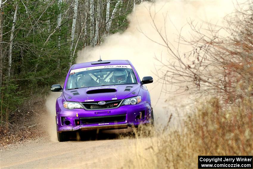 Silas Himes / Connor Himes Subaru WRX STi on SS1.