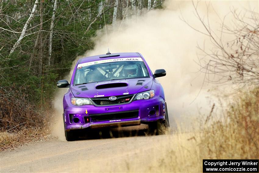 Silas Himes / Connor Himes Subaru WRX STi on SS1.