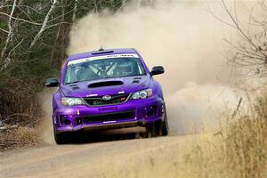 Silas Himes / Connor Himes Subaru WRX STi on SS1.