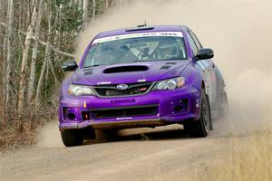 Silas Himes / Connor Himes Subaru WRX STi on SS1.