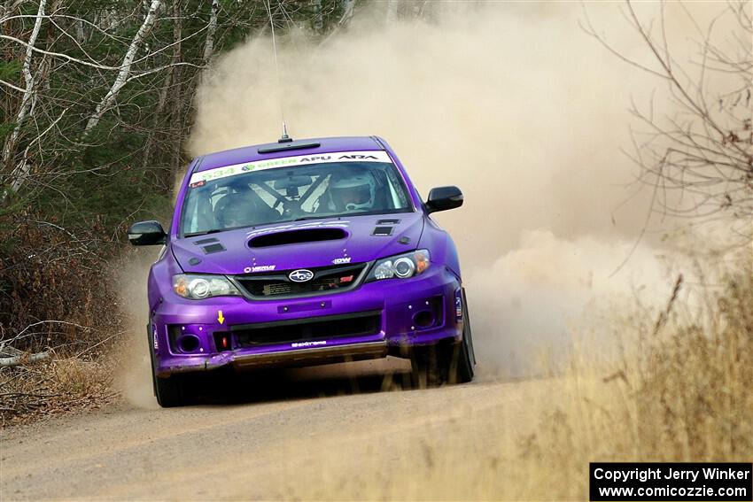 Silas Himes / Connor Himes Subaru WRX STi on SS1.