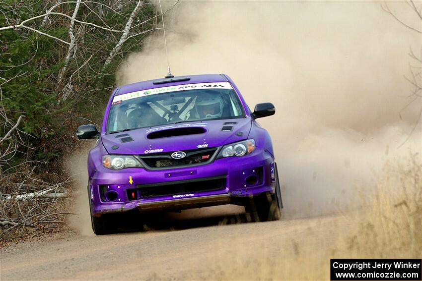 Silas Himes / Connor Himes Subaru WRX STi on SS1.