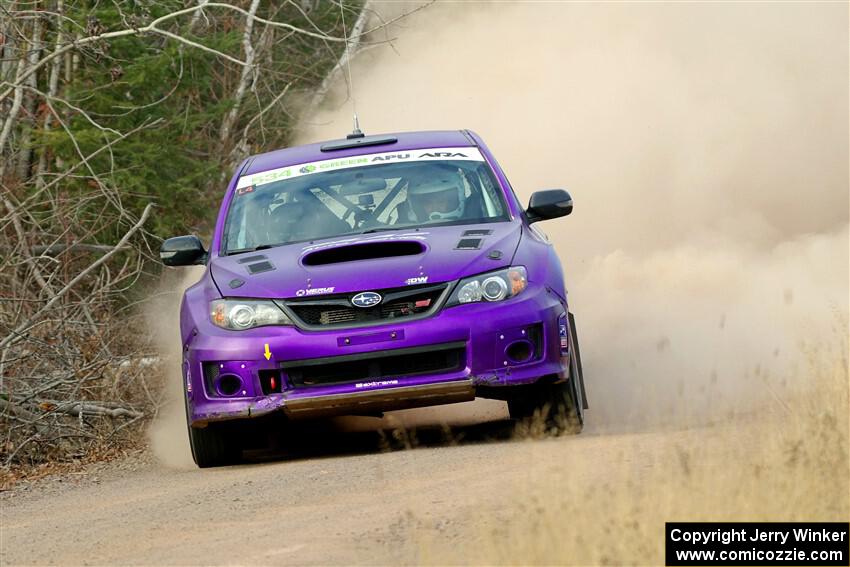 Silas Himes / Connor Himes Subaru WRX STi on SS1.