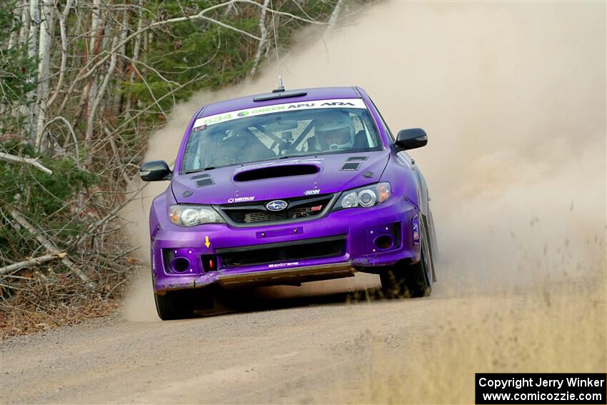 Silas Himes / Connor Himes Subaru WRX STi on SS1.