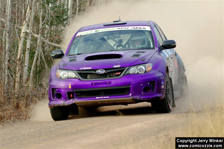 Silas Himes / Connor Himes Subaru WRX STi on SS1.