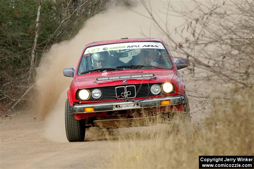 Levi Johnson / Griffin Johnson BMW 325e on SS1.