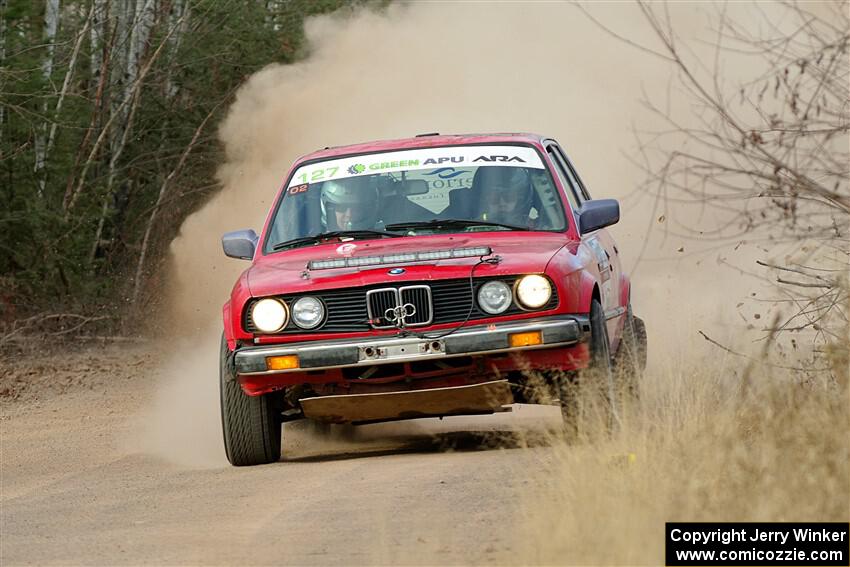 Levi Johnson / Griffin Johnson BMW 325e on SS1.