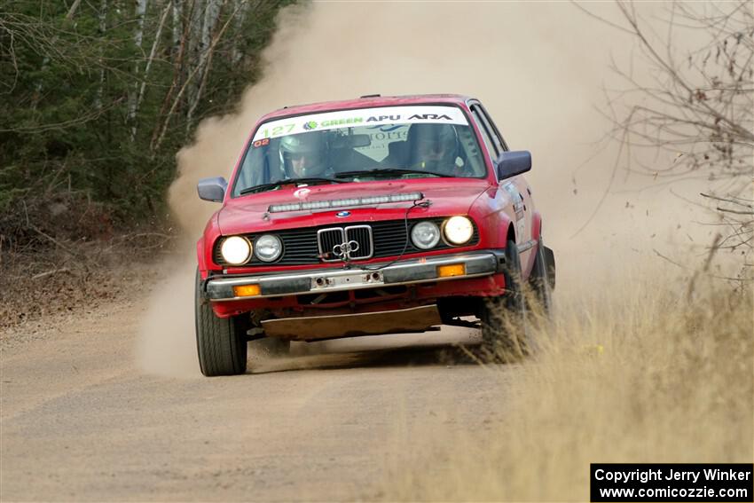 Levi Johnson / Griffin Johnson BMW 325e on SS1.