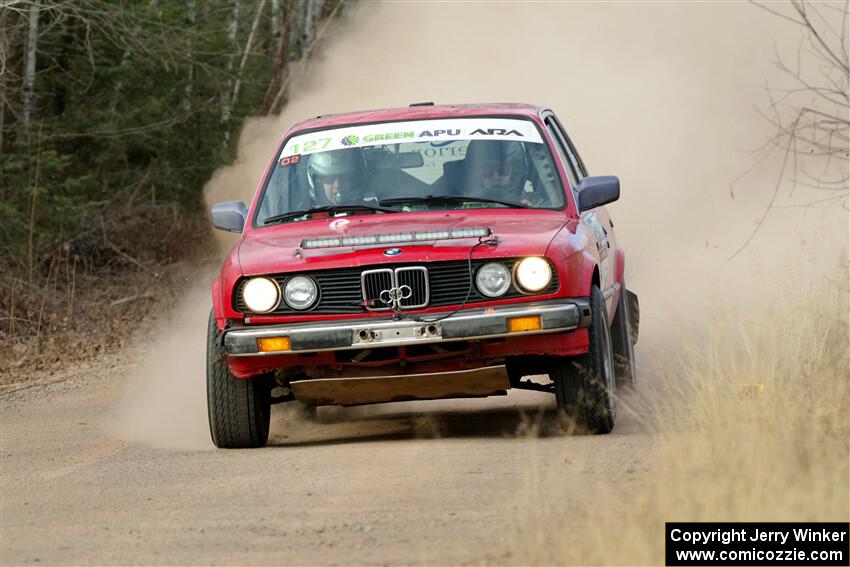 Levi Johnson / Griffin Johnson BMW 325e on SS1.