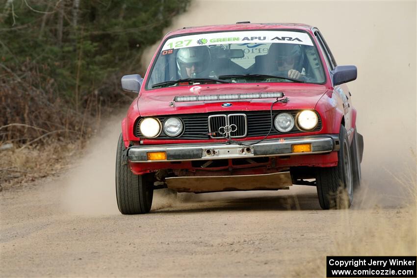 Levi Johnson / Griffin Johnson BMW 325e on SS1.