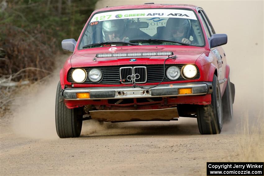 Levi Johnson / Griffin Johnson BMW 325e on SS1.