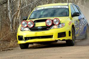 Scott Putnam / Jon Atkins Subaru WRX STi on SS1.