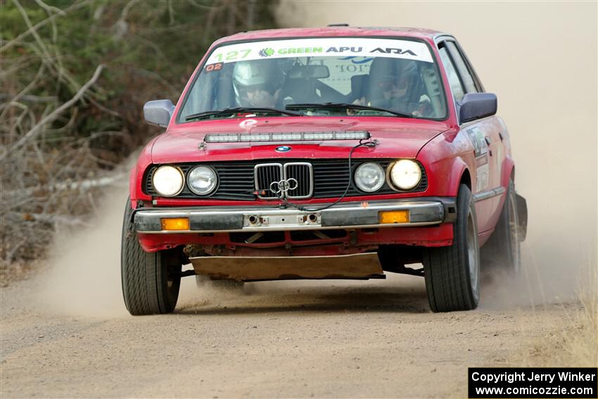 Levi Johnson / Griffin Johnson BMW 325e on SS1.