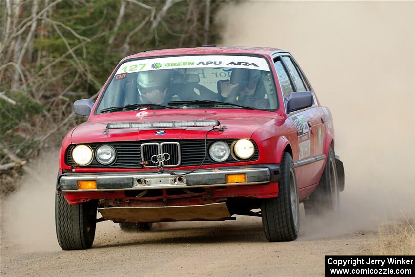 Levi Johnson / Griffin Johnson BMW 325e on SS1.