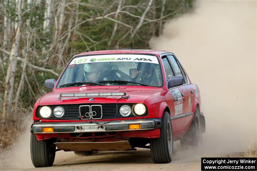 Levi Johnson / Griffin Johnson BMW 325e on SS1.