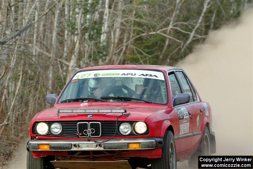 Levi Johnson / Griffin Johnson BMW 325e on SS1.