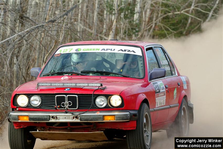 Levi Johnson / Griffin Johnson BMW 325e on SS1.