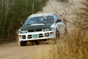 Aidan Hicks / John Hicks Subaru Impreza Wagon on SS1.