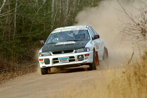 Aidan Hicks / John Hicks Subaru Impreza Wagon on SS1.