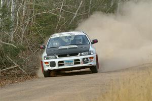 Aidan Hicks / John Hicks Subaru Impreza Wagon on SS1.