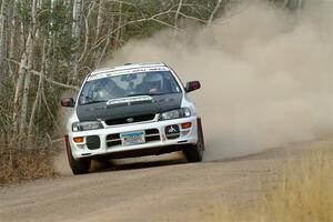 Aidan Hicks / John Hicks Subaru Impreza Wagon on SS1.