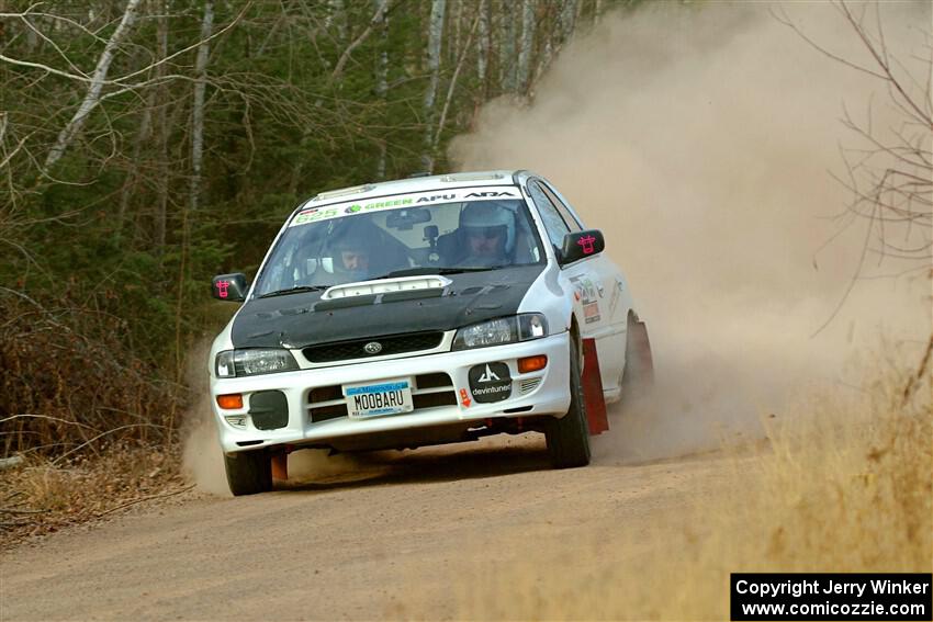 Aidan Hicks / John Hicks Subaru Impreza Wagon on SS1.