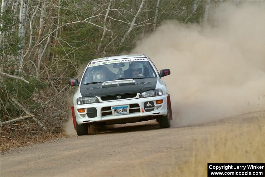 Aidan Hicks / John Hicks Subaru Impreza Wagon on SS1.