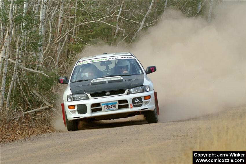 Aidan Hicks / John Hicks Subaru Impreza Wagon on SS1.